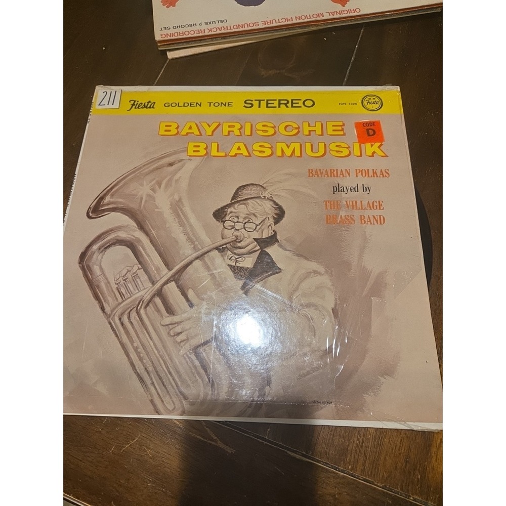 BAYRISCHE BLASMUSIK LP. Fiesta Record Co. The Village Brass‎ Band. FLP 1320.